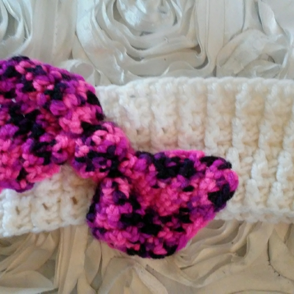 Handmade crochet headband/earwarmer